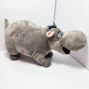 Disney Lion Guard Beshte The Hippo Cuddle Pillow Plush Pal 16" Stuffed Animal